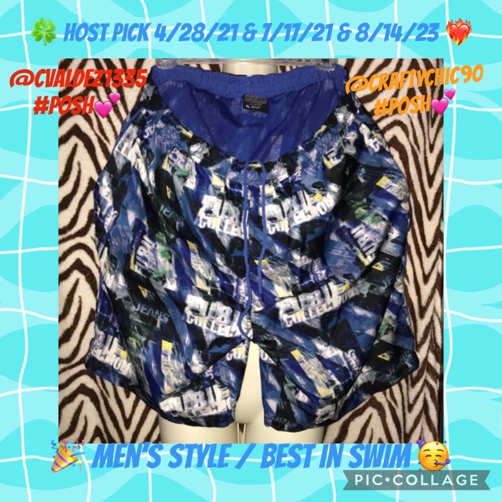 Fubu Men’s swim trunks XL 🍒 Vintage with pockets 💕